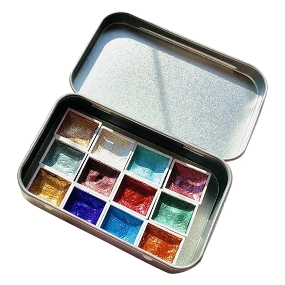 Акварельный пигмент 12 цветов портативная однотонная краска для фотографий GK99 |