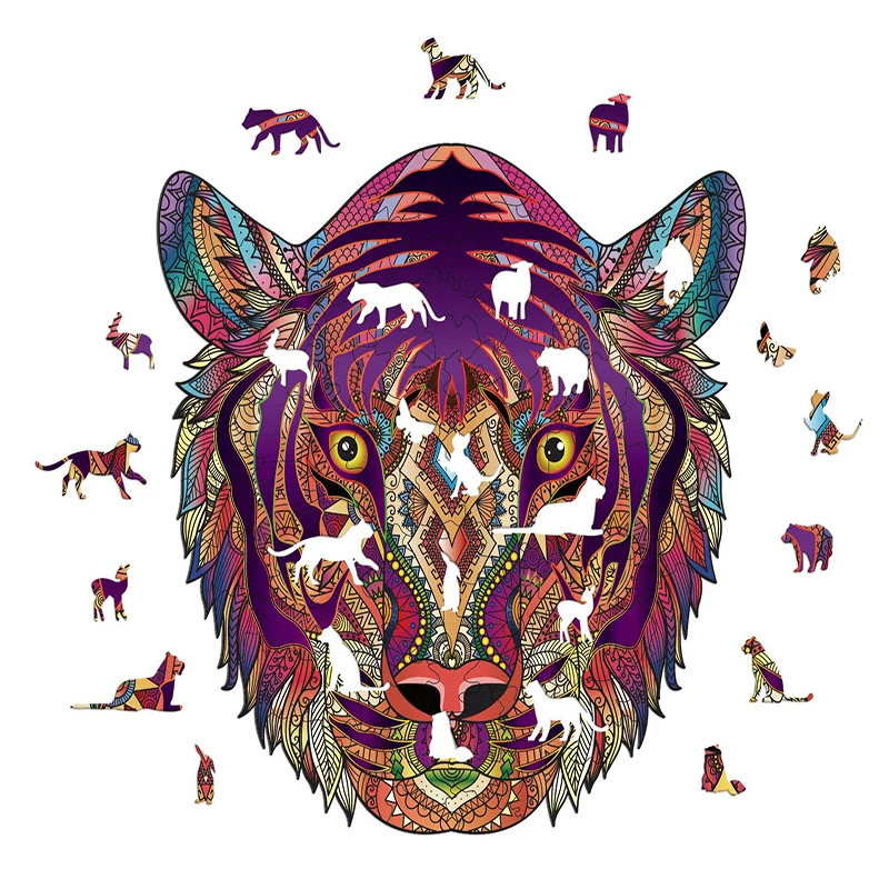 

Wooden Puzzle For Adults Children DIY Wooden Puzzles Each Piece Is Animal Shaped The best Christmas Gift Wooden Jigsaw Puzzle