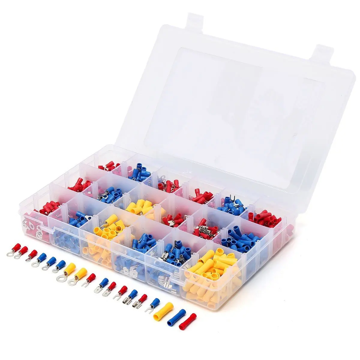 1200 шт./компл. Ассорти Электрический провод обжимных разъёмов коннекторов для