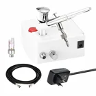 Аэрограф Двойного действия с гравитационной подачей, воздушный компрессор, набор инструментов для художественного маникюра, рукоделия, распыления торта, Аэрограф, набор инструментов для ногтей