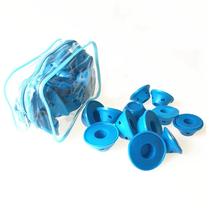 20/30/40 Pcs/set Soft Rubber Magic Hair Care Rollers Silicone Mushroom Hair Curler No Heat No Clip Hair Curling Styling DIY Tool