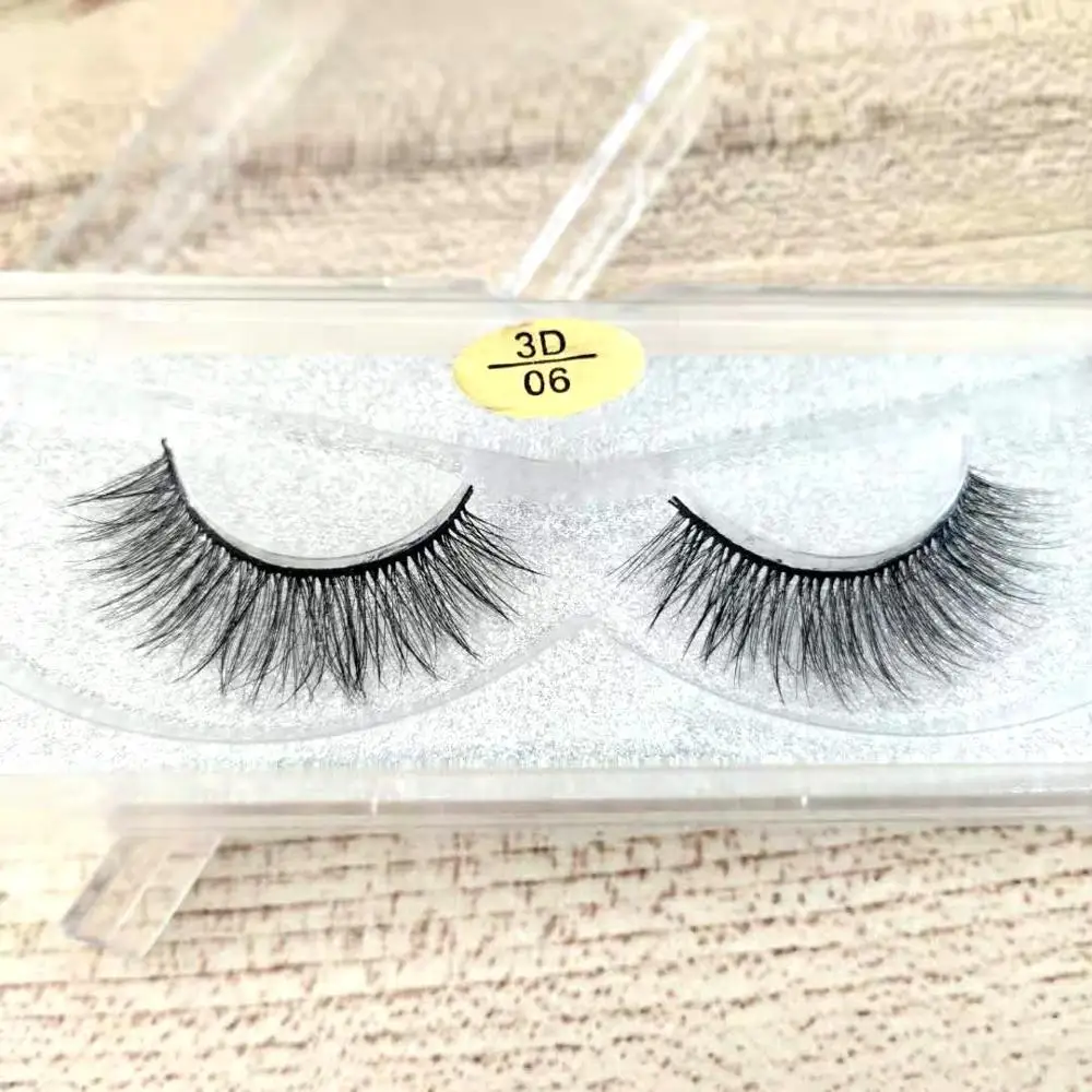 

3d Natural Faux Mink Wholesale Lashes Makeup-Tools Eyelash Extension Fluffy Wispy 1-Pair Flutter 3D Multilayer Lash Acessorios