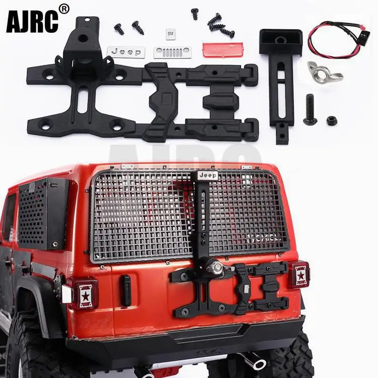 

AXIAL SCX10 III Wrangler spare tire bracket + adjustable high-position taillight