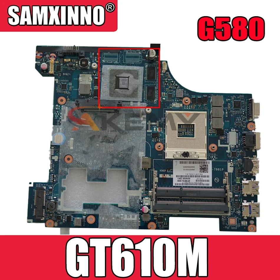 

Laptop motherboard For LENOVO Ideapad G580 GT610M 15' Inch Mainboard QIWG5 G6 G9 90001174 LA-7981P SLJ8E N13M-GE7-B-A2