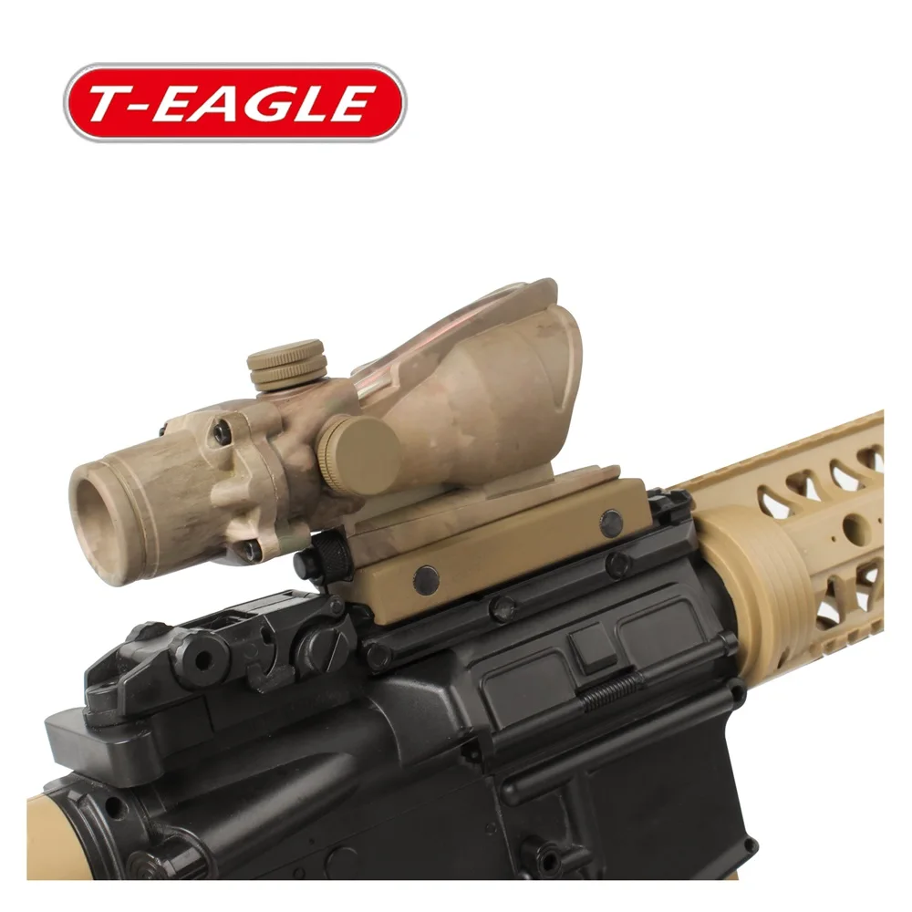 Trijicon T-eagle ACOG 1x32 оптические винтовки прицелы пятнистость красная точка M416 сетка с 20 мм креплениями прицел охотничья Оптика прицел