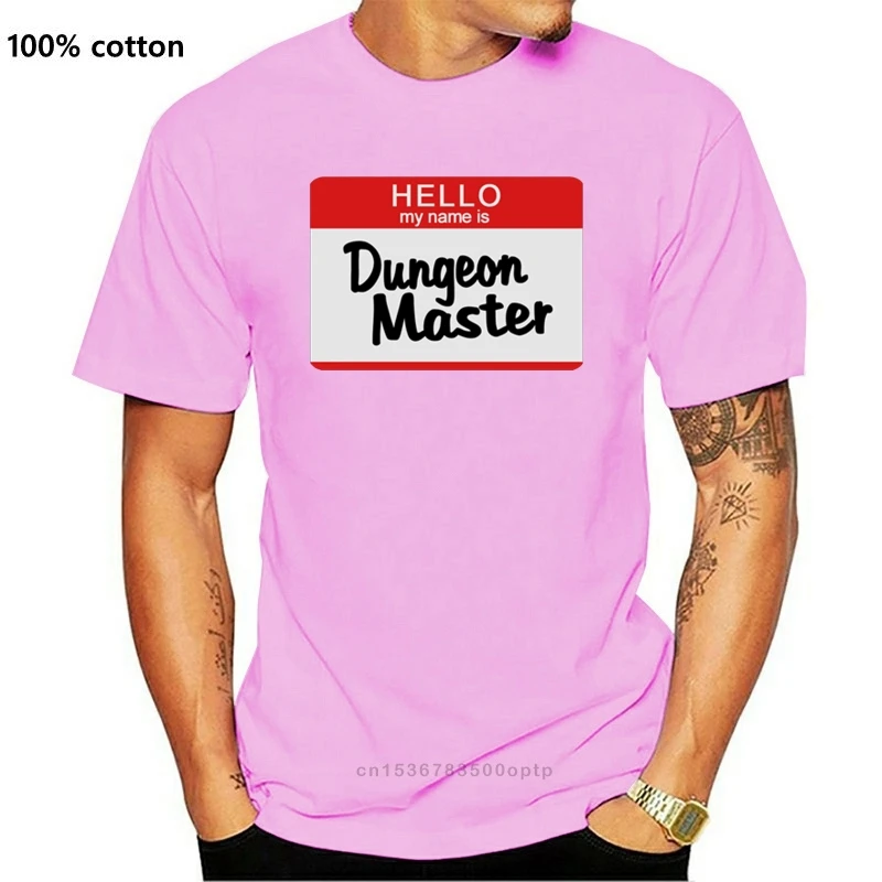 

New Print nice Hello My Name is ... Duneon Master t shirt boy girl streetwear Novelty men's tshirts Euro Size S-5xl Fit HipHop T