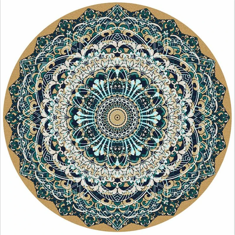 Традиционные мягкие круглые ковры для гостиной коврики домашний ковер нежные толстые спальни Декор