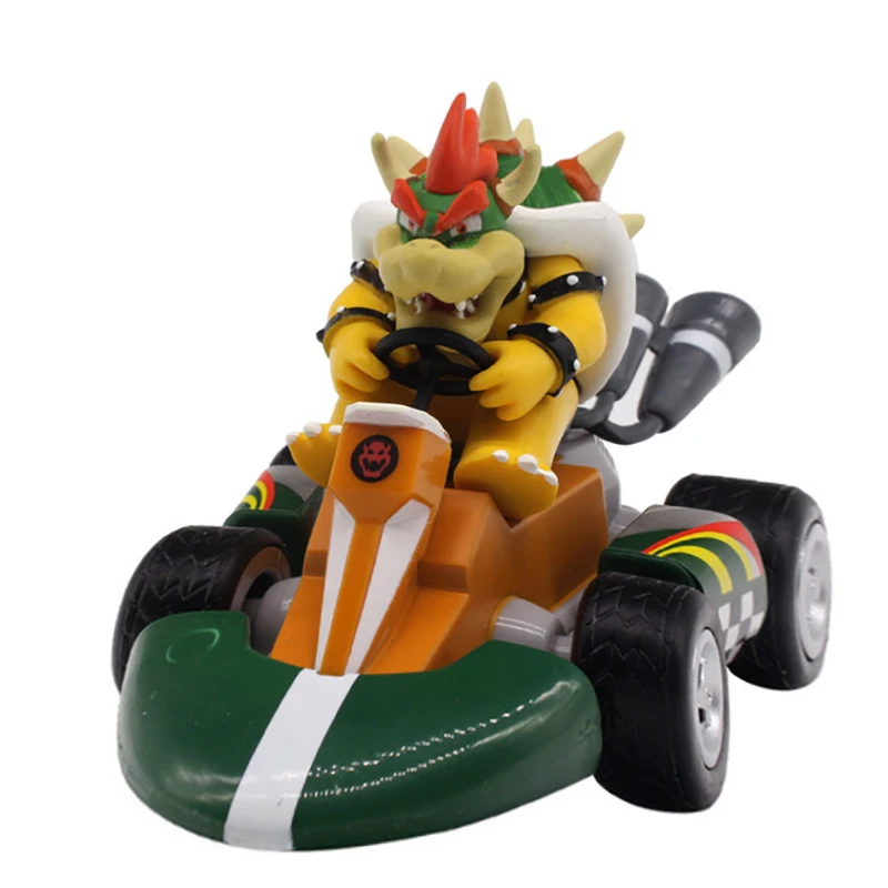 Аниме Супер Братья Марио Фигурки 15 см Луиджи динозавры Ослик Kong Bowser картинг