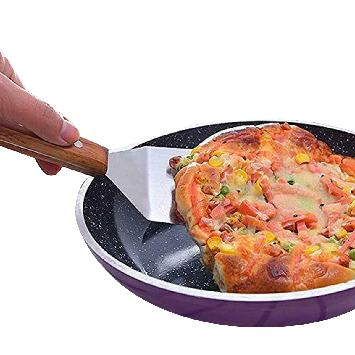 Кухонная лопатка с деревянной ручкой для гриля скребка металла из нержавеющей