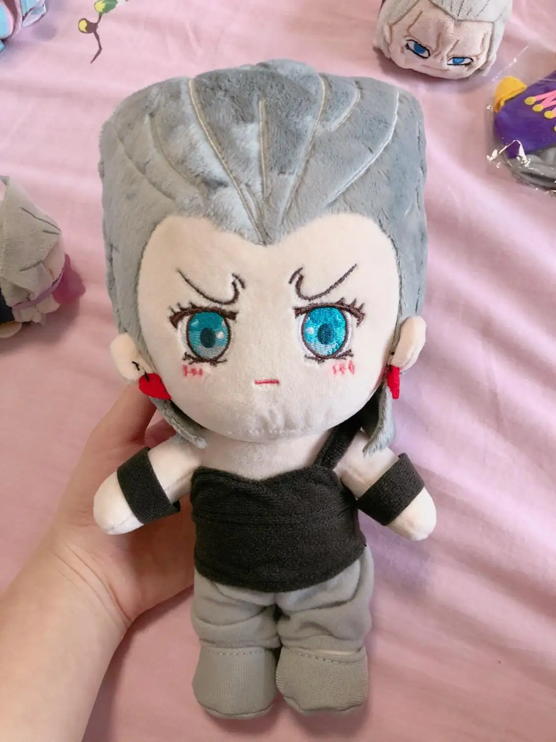 Аниме Жан-Пьер Polnareff костюмированная милая плюшевая подушка кукла Джоджо