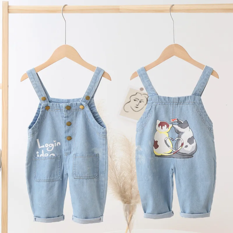 

IENENS Kids Baby Clothes Clothes Jumper Boys Girls Dungarees Infant Playsuit Pants Denim Jeans Overalls Toddler Jumpsuits