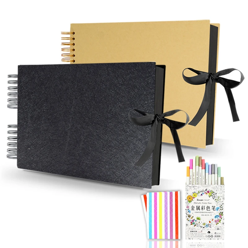 Фотоальбомы 80 страниц книги памяти Ремесло Книга Рождественский подарок DIY