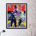 Манга Аниме Джоджо невероятные приключения Картина на холсте настенный художественный принт и постер для украшения дома в рамке