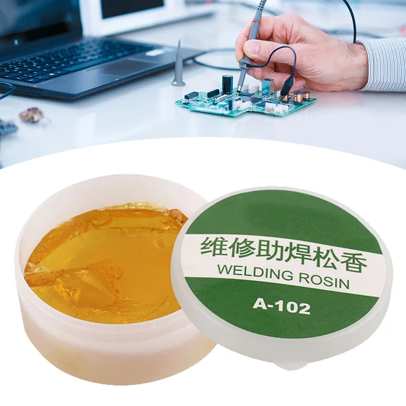

Rosin Flux Soldering Iron Head Tin Solder Yellow Solder Paste Flux Rosin Solid Rosin Paste Durable Repair Mechanic Welding Tool
