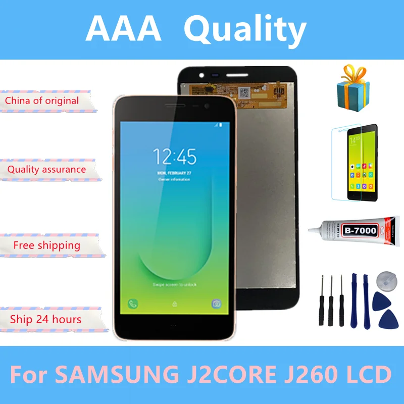 Pantalla LCD Original para Samsung Galaxy J2 Core 2018, montaje de digitalizador con Sensor t&aacute;ctil, J260, J260M/DS, J260F/DS, J260G/DS-0