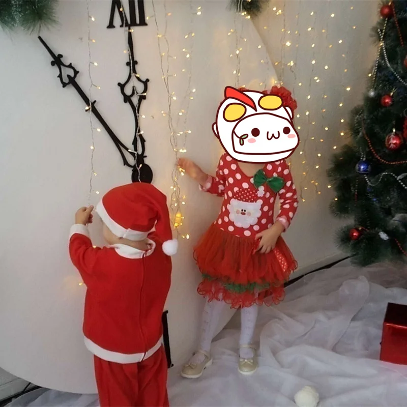 Рождественское праздничное платье для маленьких девочек детское платье-пачка