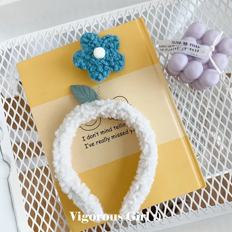 Новинка 2020 Милая трехмерная повязка для волос с цветами в форме сердца девушек