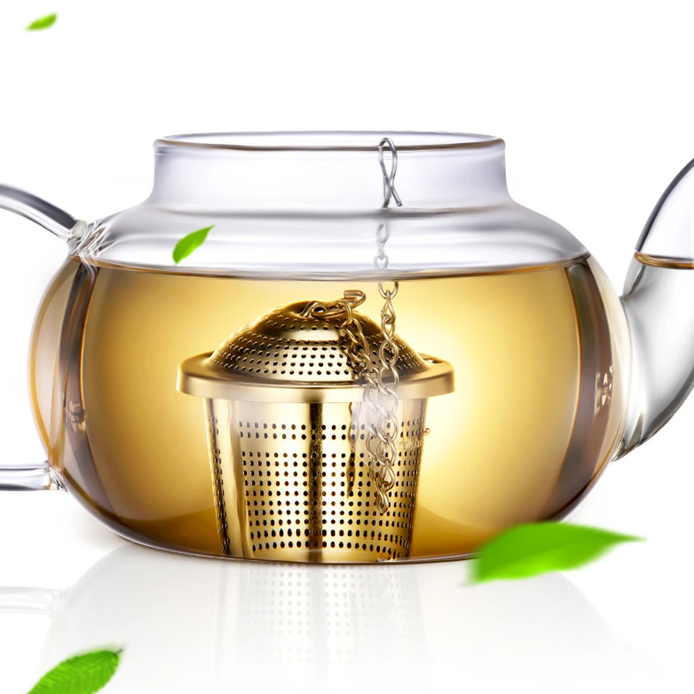 

304 Stainless Steel Tea Strainer Infuser Kitchen Tools Seasoning Ball Mesh Spice Cooking Herbal Tea Tea Tools Ball With Chain