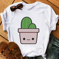 gothic tops tshirts cute harajuku tshirt potted plants cactus vintage graphic t shirt top women clothes streetwear 2020 tumblr