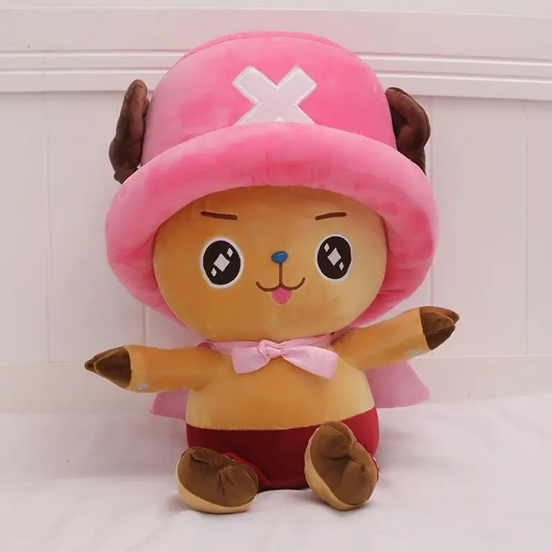 Figura de una pieza de Anime de 35-70cm, Tony Chopper, mu&ntilde;eco de peluche, decoraci&oacute;n para dormitorio, almohada para dormir, juguete para ni&ntilde;os, regalo de Navidad-3
