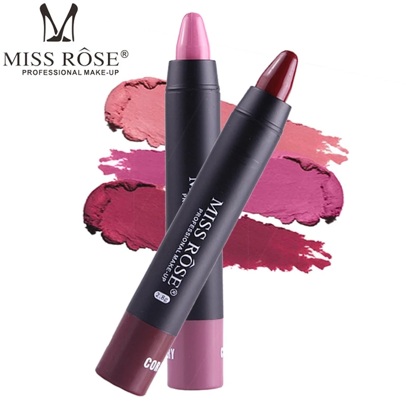 Водостойкая матовая помада Miss Rose 8 цветов карандаш для губ косметический макияж