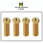 Латунная насадка Volcano длинного типа, 1 шт., насадка 0,2 0,4 0,6 0,8 1,0 1,2 мм, размер на выбор для 3D-принтера, нить 1,75 мм