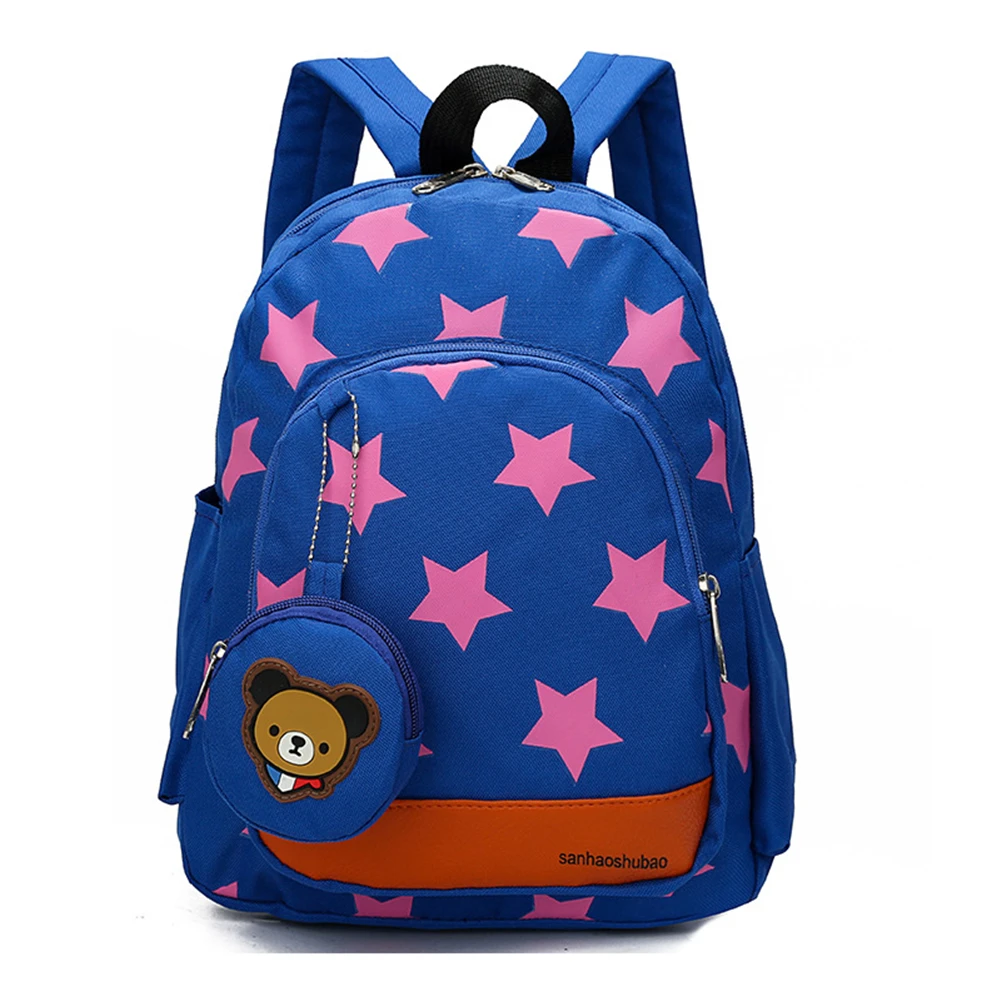 Школьный рюкзак для маленьких девочек и мальчиков с принтом звезд, ранцы для детского сада, Повседневные детские рюкзаки для книг