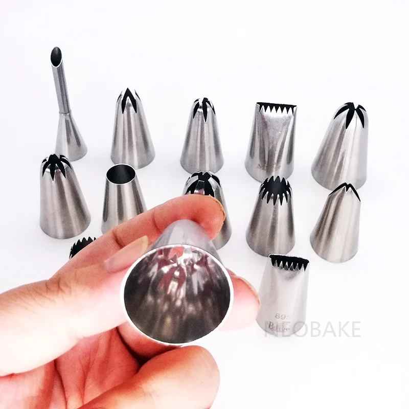 13 шт. кондитерские насадки большого размера для украшения торта|baking set|cake tipsdecorating