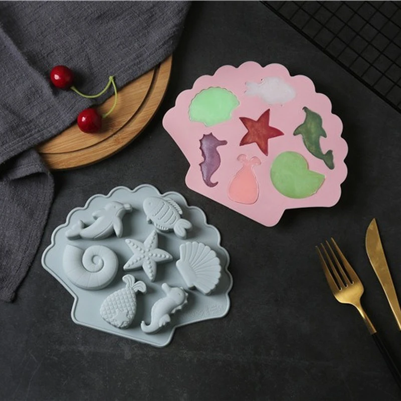 3D креативная морская рыба Форма морской лошади силиконовая форма для торта