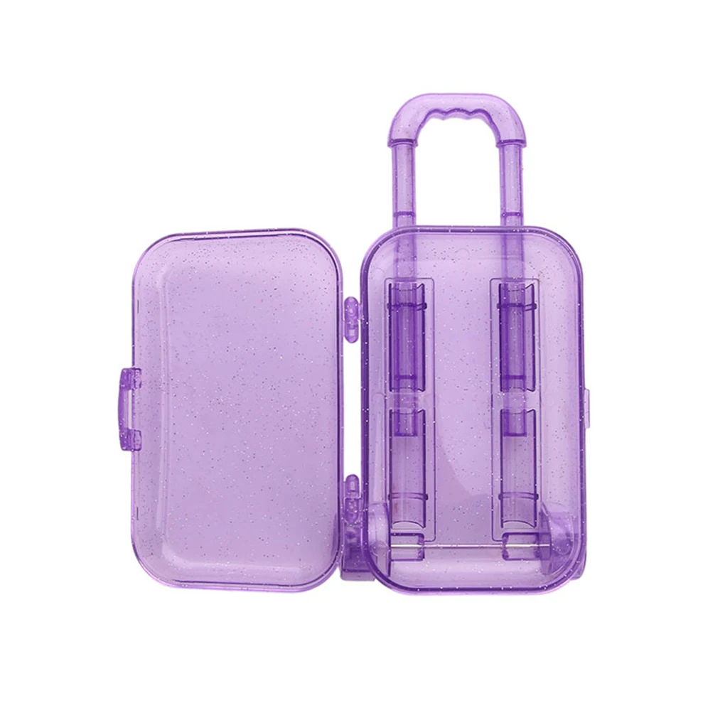 Новинка 1 шт. маленький пластиковый чехол для куклы размером 18 см багажа