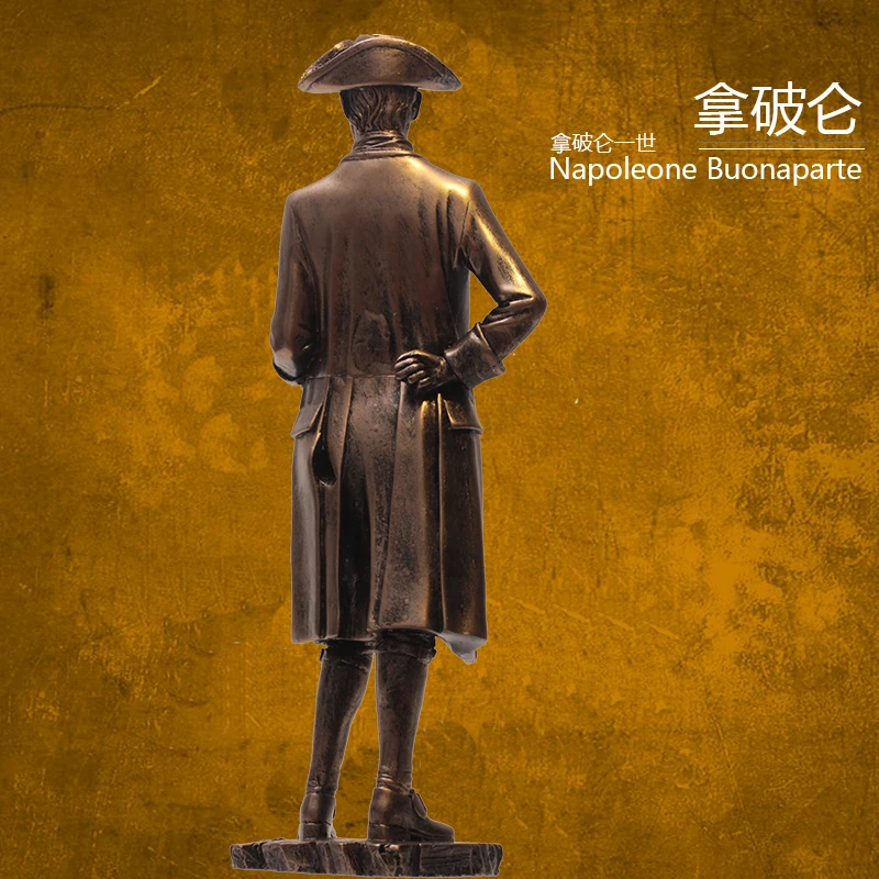 Европейская винтажная статуя Наполеона из смолы солдаты кавалерия лидер