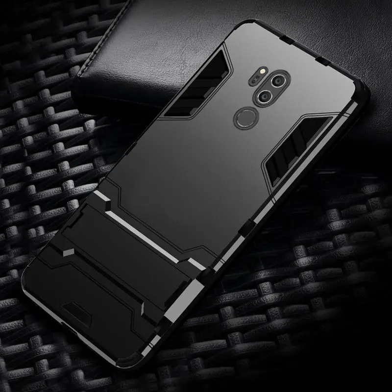 Гибридный бронированный чехол с подставкой и подставкой для LG V30 Q6, мягкий ТПУ+ Жесткий ПК ударопрочный чехол для iPhone 11 XS MAX XR для huawei