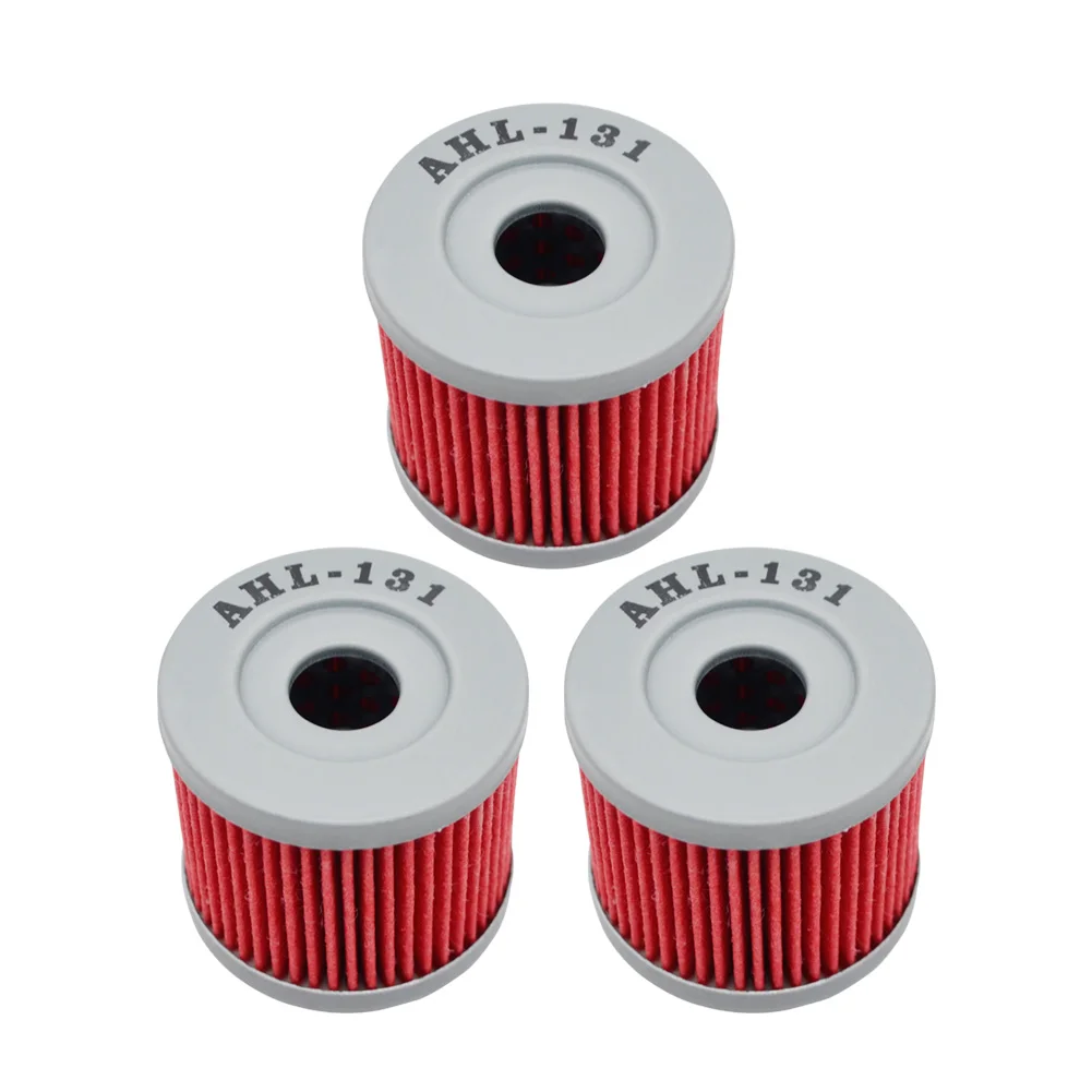 3pcs red Масляный фильтр для SUZUKI GZ125 GZ 125 MARAUDER 125 1999-2010 LT125 1983-1987 LTZ90 QUADSPORT 2007-2009 SP100 SP 100 1983 - Цвет: 3pcs red