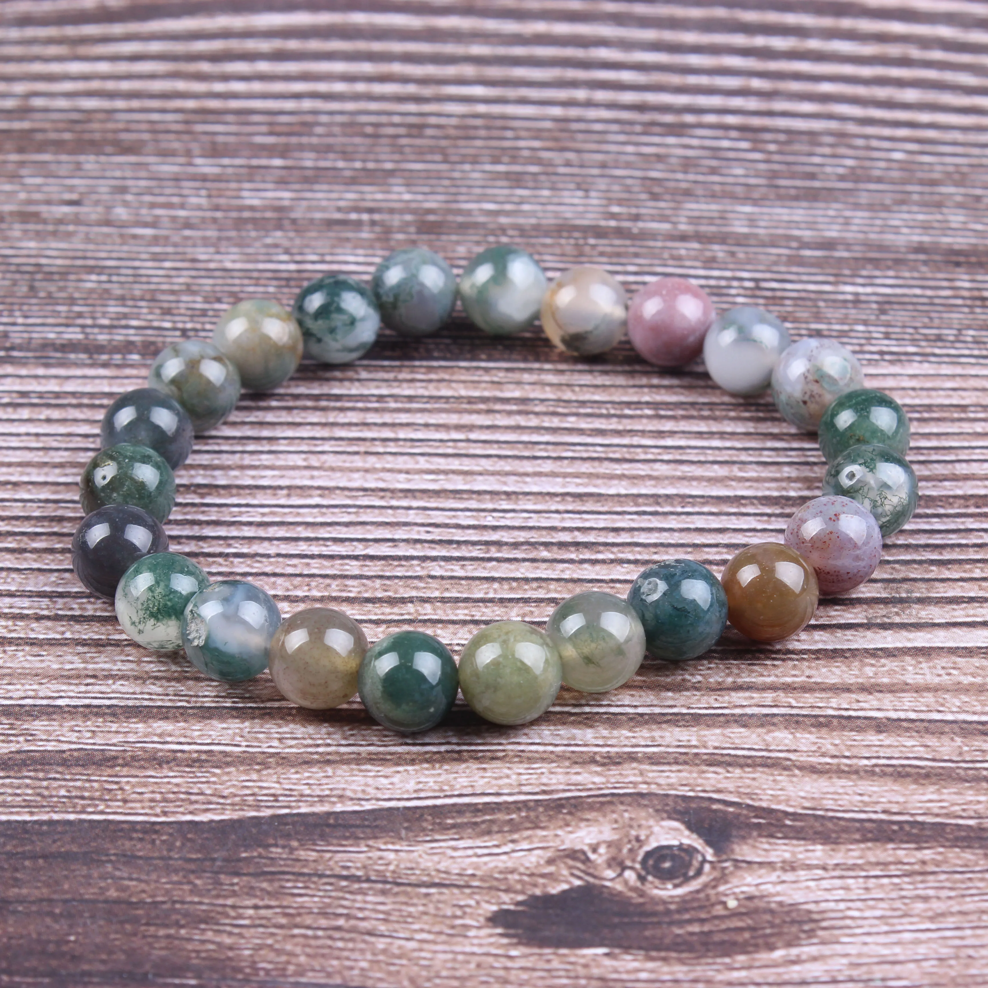 

Fashion jewelry 6 / 8 / 10mm miscellaneous stone bracelet natural jewelry beads are suitable for men's and women's accessories