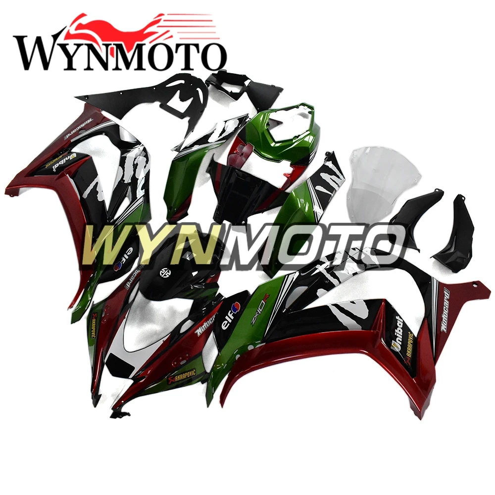 

Красные, зеленые, черные полные Обтекатели для Kawasaki Ninja ZX-10R ZX10R 2016 2017 2018 2019 ABS инъекционный пластиковый корпус в комплекте