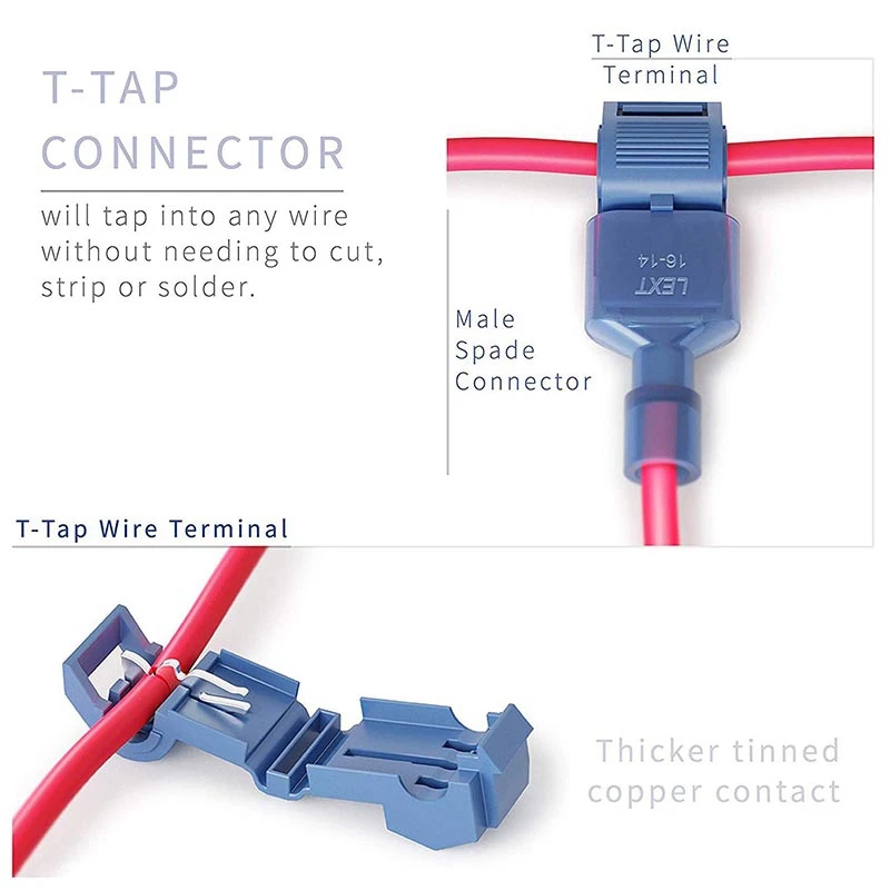 GTBL 260 шт функция T Tap электрические соединители-Быстрый провод сращивания краны и