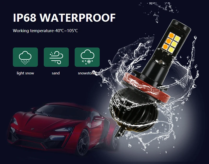 Светодиодный передние противотуманные фары Светильник лампы светильник s для