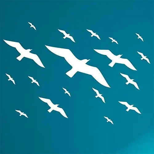 Стена чайки Стикеры Съемная виниловая художественная наклейка для дома DIY