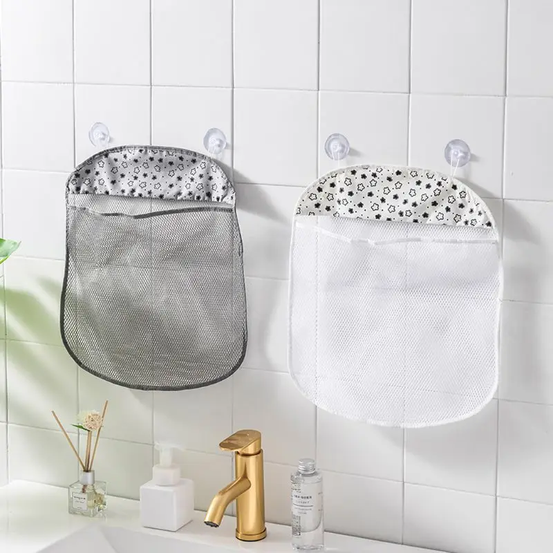 1pc Baby Mesh Toy Bag Doll Suction Bathtub Organizer Bath Toy Baby Net Bags Children's Bathtub Play Toy Storage Bags