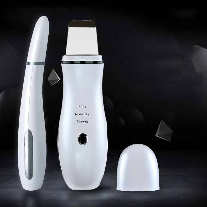 Ультразвуковой скребок для кожи пилинг лопатка ионное средство удаления черных