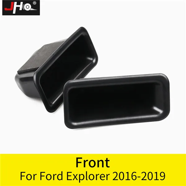 ABS Front Door JHO Автомобильная дверная ручка Органайзер коробка для хранения для 2011- Ford Explorer XLT Limited Sport Platinum 13 12 - Название цвета: ABS Front Door