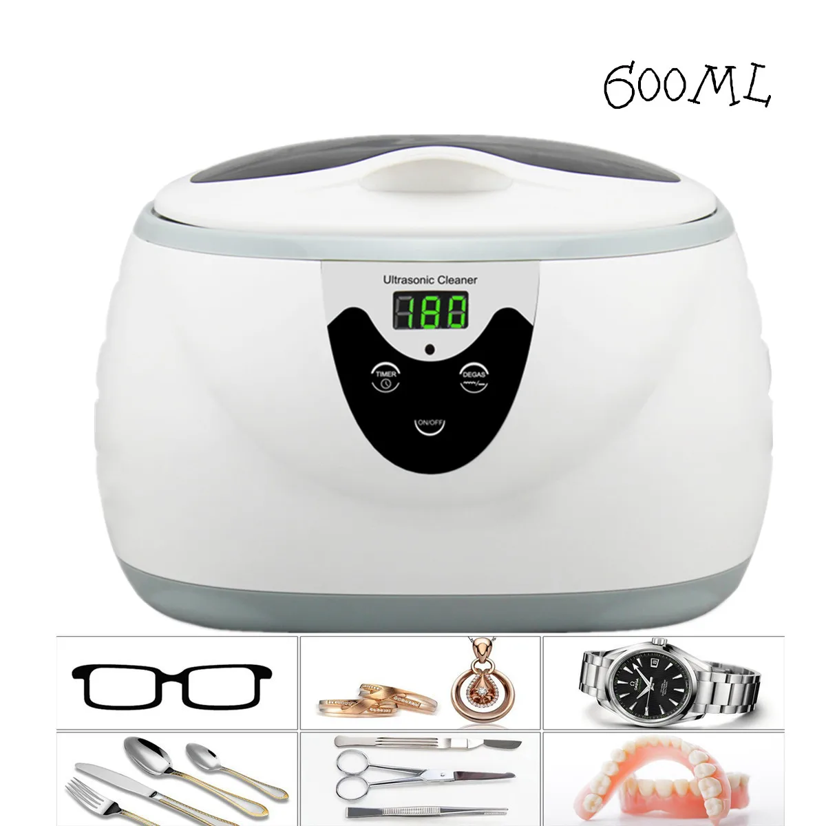 Ультразвуковой очиститель для ювелирных изделий 600 мл|Ультразвуковые