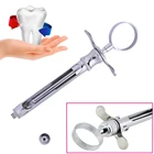 Стоматологический шприц, стоматологический анестезирующий аспирационный шприц из нержавеющей стали, стоматология, хирургический инструмент с головкой, уход за зубами