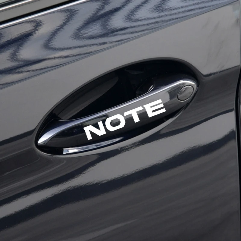 4 Pieces For Nissan NOTE E11 E12 Car Accessories JDM Styling Stickers Decal Automobiles Door Handle Sticker |