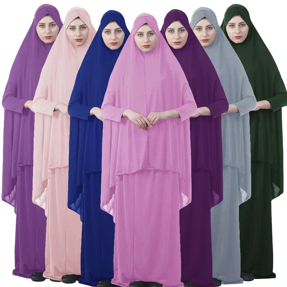 Мусульманские женские молитвенные комплекты одежды, хиджаб, платье, абайя, Афганистан, мусульманская одежда, намаз, длинный арабский халат, ...