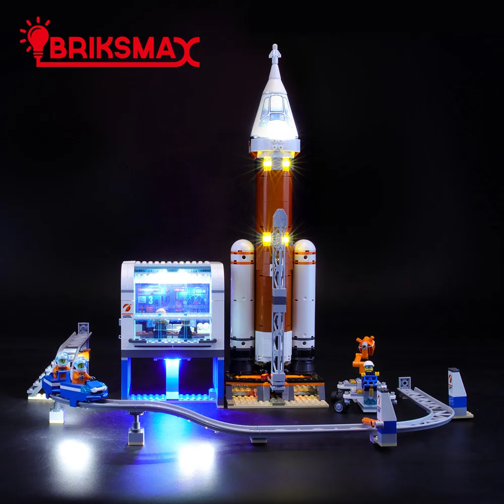 Комплект для светодиодсветильник Ки BriksMax серии 60228 City Deep Space Rocket и Launch Control (модель