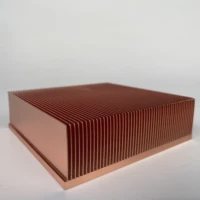 diy industrial computer copper heat sink 100x100x30mm high density gear high power radiator skiving copper