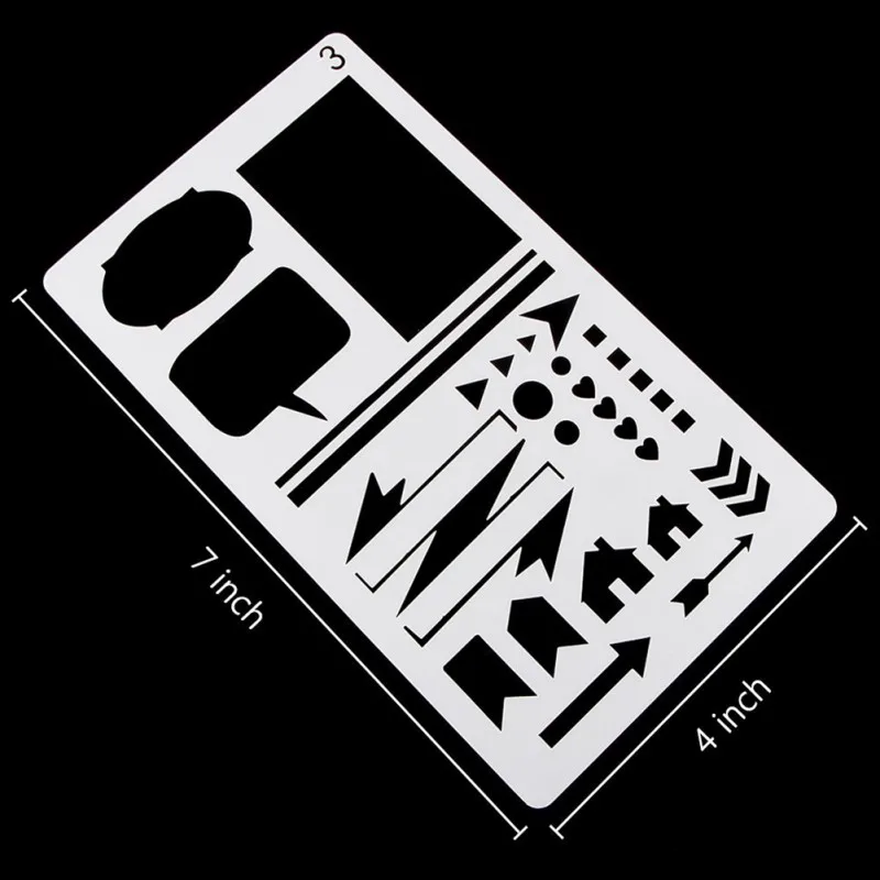 12 шт./компл. шаблон чертежа сделай сам для выставления счета запись набор