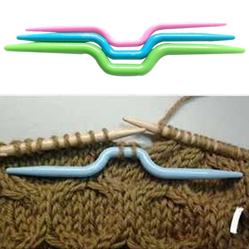 3 шт. инструмент для плетения изогнутой формы крючок вязания пластиковый свитера