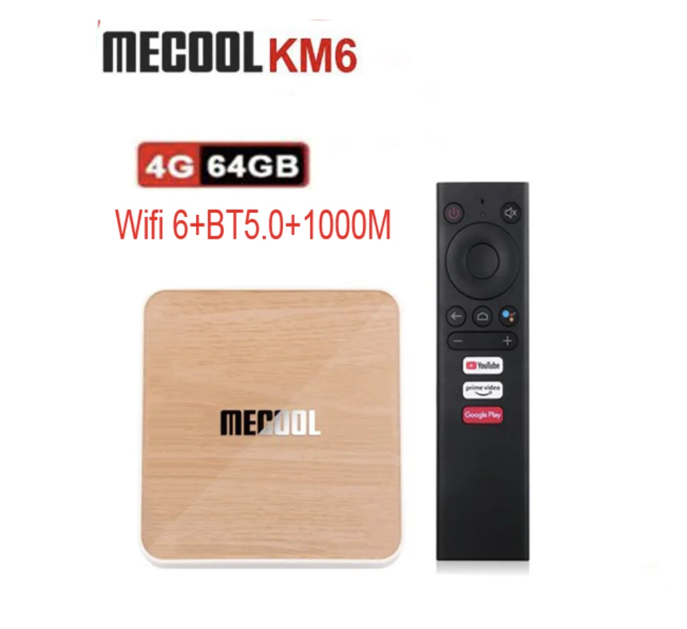 ТВ-приставка Mecool KM6 Deluxe A TV Amlogic S905X4 Android 10 0 4 Гб ОЗУ 64 ПЗУ 2 ГГц/5G Wi-Fi 4K vs h96 max rk3566 |